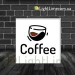 Квадратний лайтбокс "Coffee"