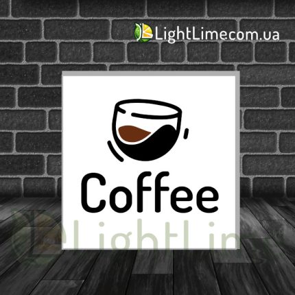 Квадратний лайтбокс "Coffee"