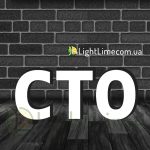 Вивіска світлова "СТО" обʼємні букви білого кольору